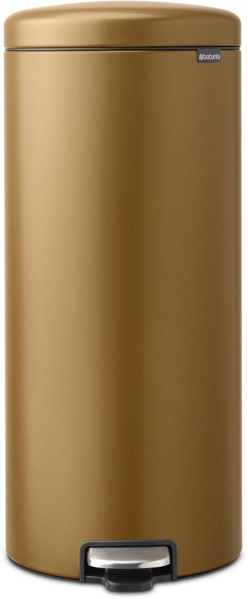 Brabantia Newicon Abfallbehälter – 30 Liter – warmes Messing