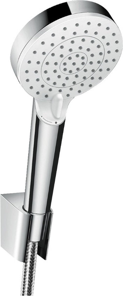Hansgrohe Crometta Vario Porter-Brauseset Ecosmart mit Schlauch 125 cm weiß chrom