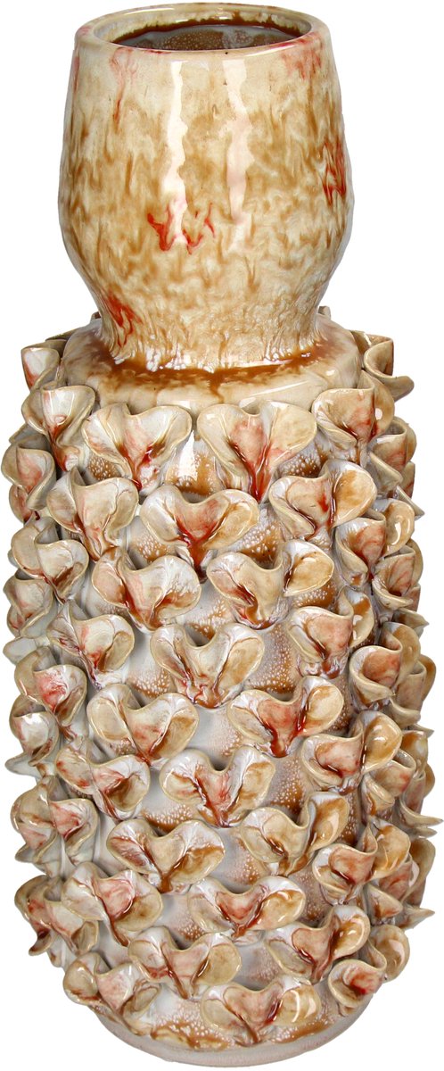 HD Collection Vase Steingut Terra 18,5x18,5x42cm