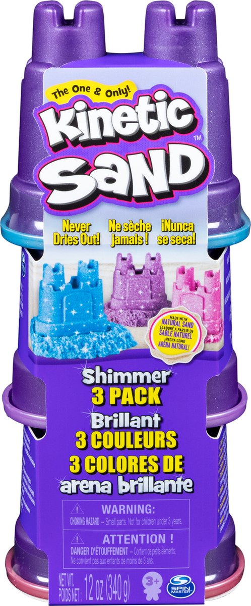 Spinmaster kinetischer Sand schimmert im 3er-Pack