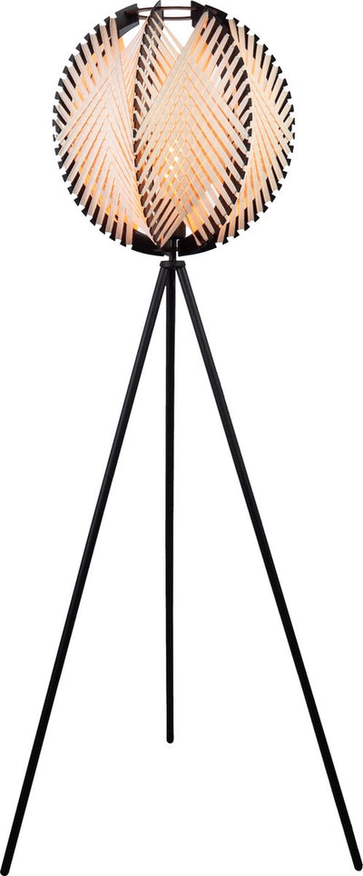 Eglo Waverton Stehleuchte – E27 – 143 cm – Schwarz und Weiß – Textil