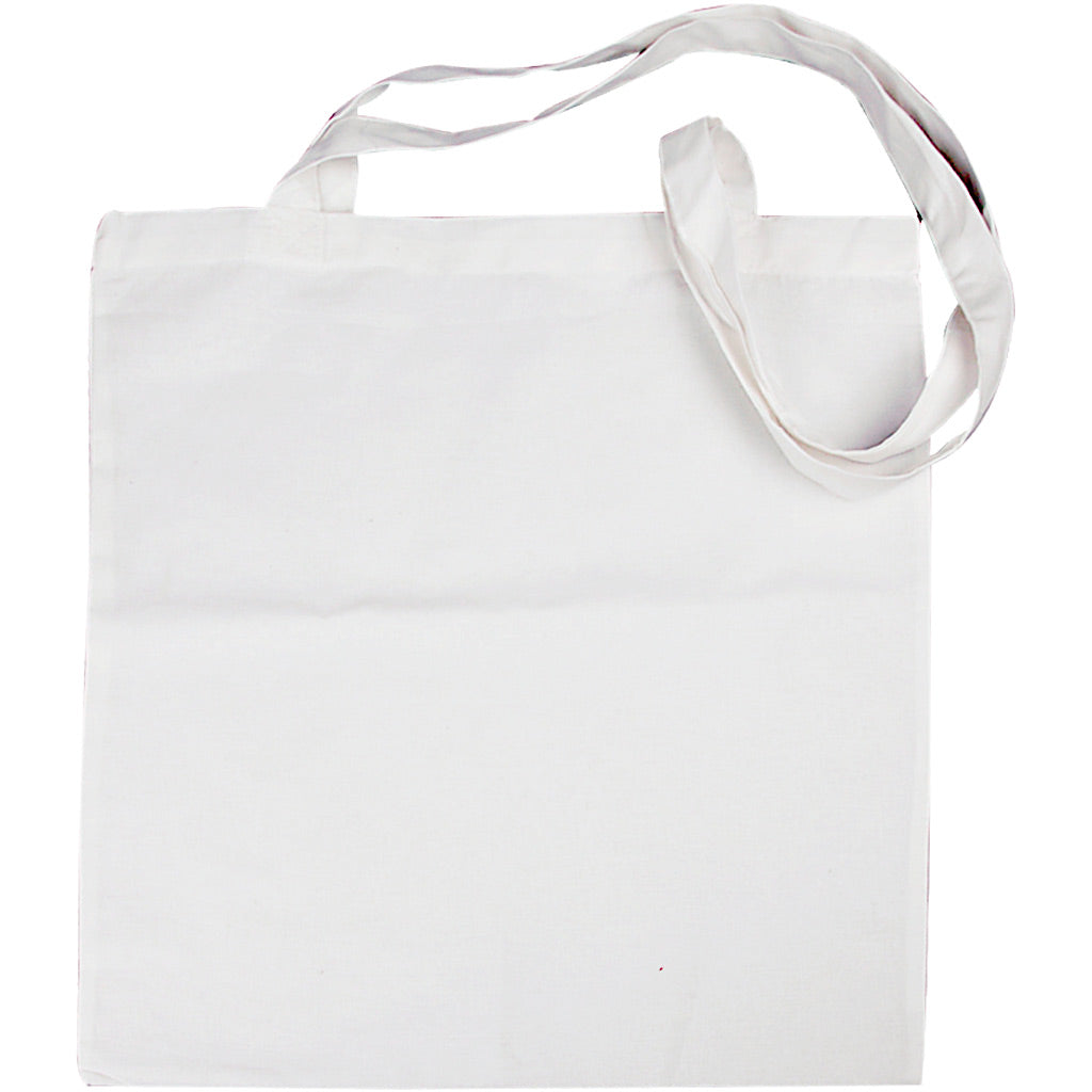 Creativ Firmentasche mit langem Henkel, Größe 38x42 cm, 130 g, weiß, 1 Stück