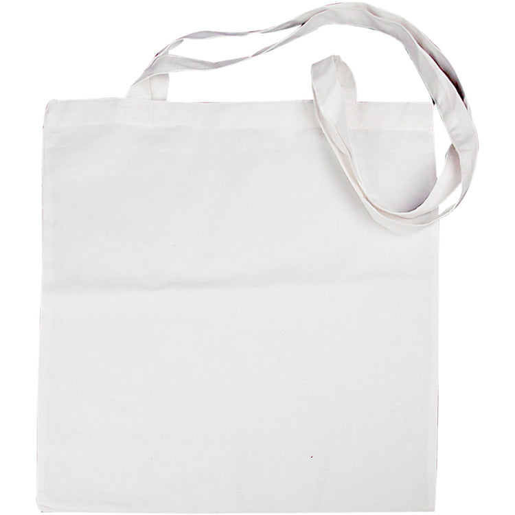 Creativ Firmentasche mit langem Henkel, Größe 38x42 cm, 130 g, weiß, 1 Stück