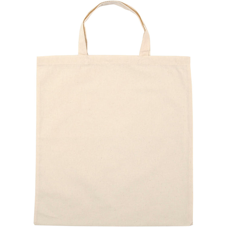 Creativ Company Tragetasche, Größe 38x42 cm, 145 gr, hell natur, 5 Stück 1 Karton