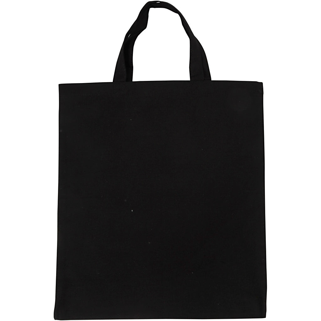 Creativ Company Tragetasche, Größe 38x42 cm, 135 gr, schwarz, 1 Stück