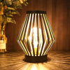 Jhy Design Metall-LED-Tischlampe 17,5 x 22 cm bronzeschwarz