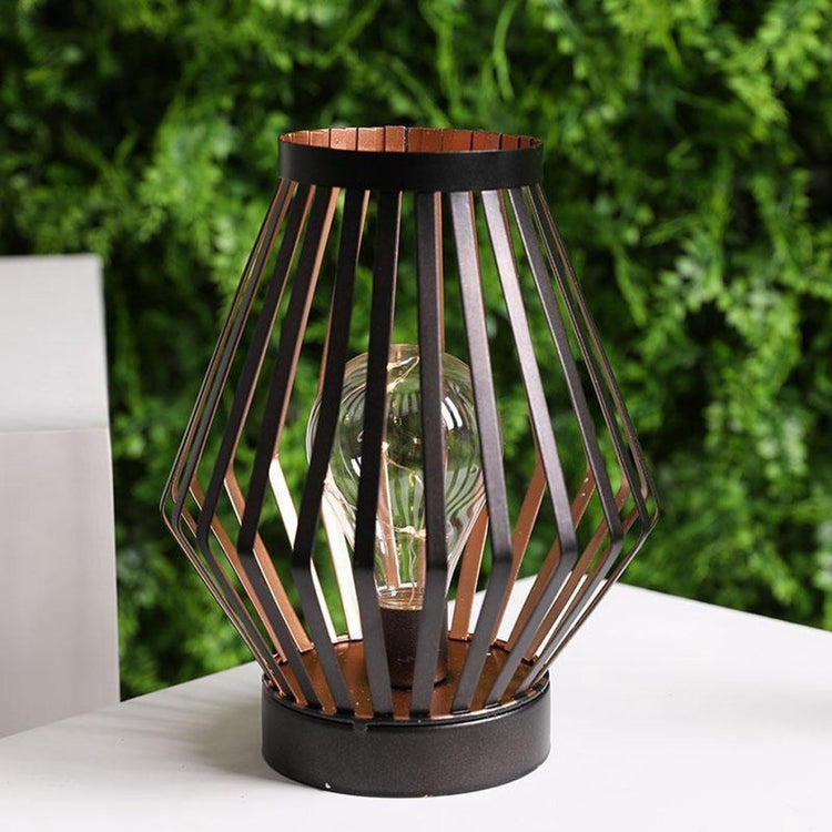 Jhy Design Metall-LED-Tischlampe 17,5 x 22 cm bronzeschwarz