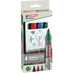 Whiteboardmarker edding ecoline 28 recycling ultra 1,5-3mm rund sortiert