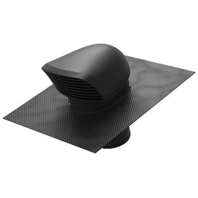 Renson 1074441 - Design-Dachkanal Flex schwarz Anschluss: ø150 160mm | 1 Stk