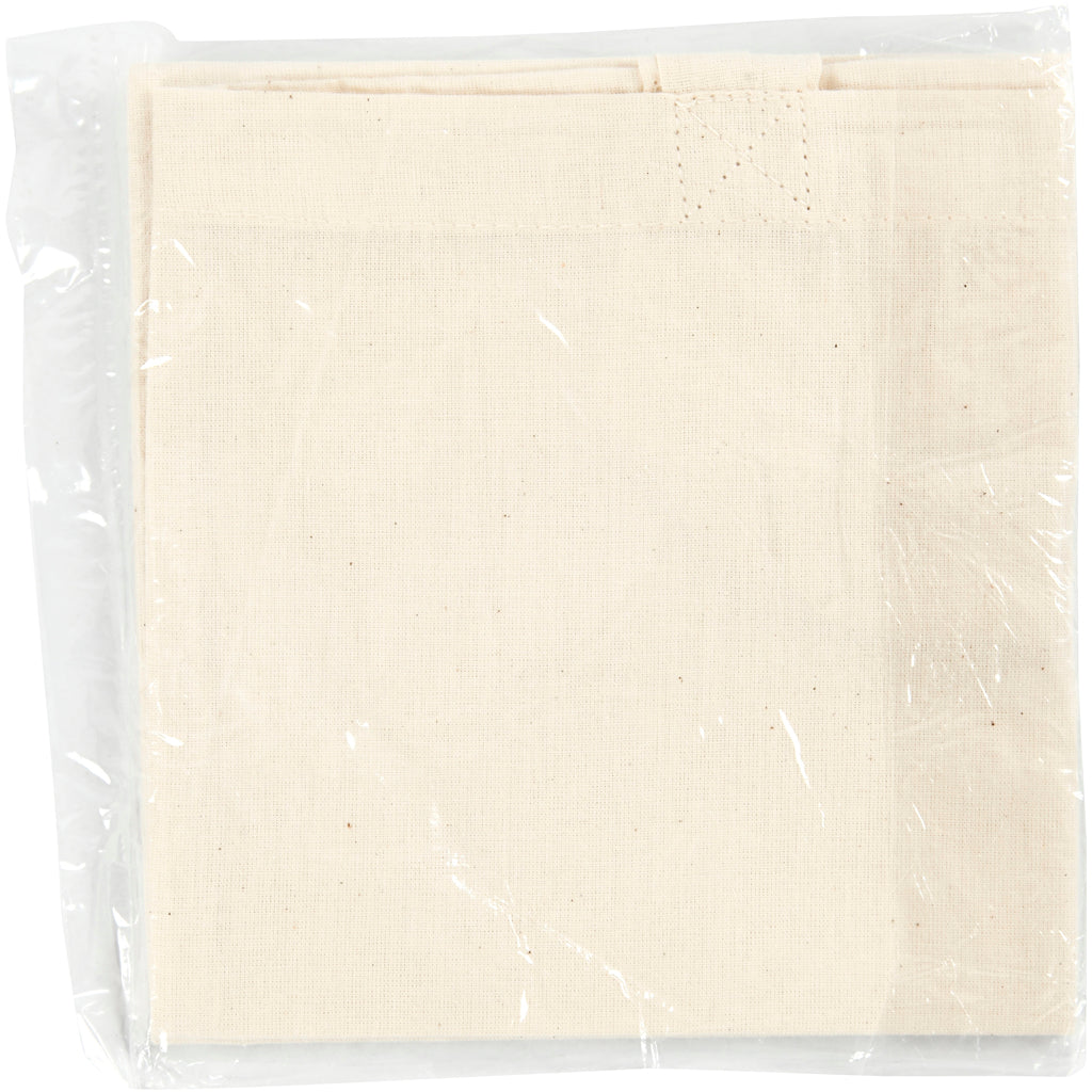 Creativ Company Tragetasche, Größe 30x33 cm, 135 gr, hell natur, 1 Stück