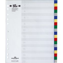 Tabs langlebig 6759 Polypropylen A4 sortiert 20 Tabs