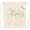 Creativ Company Rucksack, Meerjungfrau, Größe 37x41 cm, 110 g, hell natur, 1 Stück