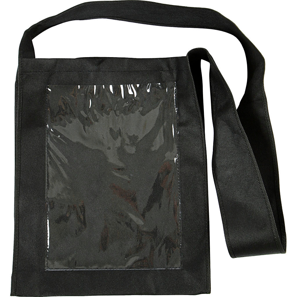 Creativ Firmentasche mit Kunststofffront, Maße 40x34x8 cm, schwarz, 1 Stück