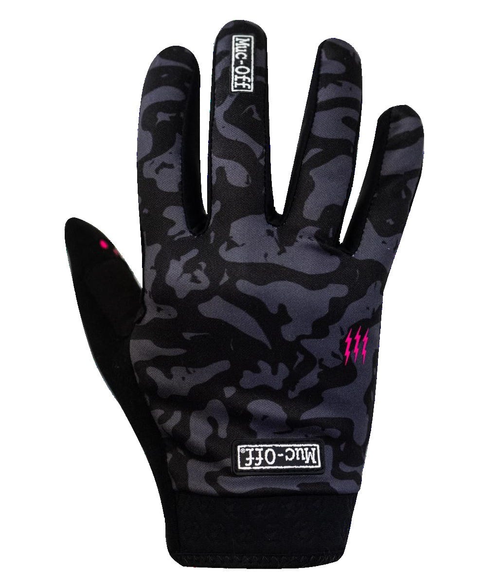 Muc-Off-Handschuh Rider in Grau-Camouflage