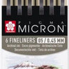 Sakura Pigma Micron 05 Beutel mit 6 Erdfarben