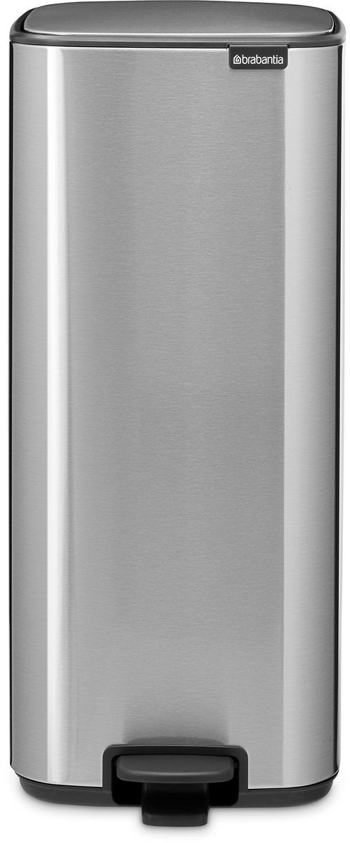 Brabantia Bo Treteimer – 30 Liter – mattierter Stahl, fingerabdrucksicher