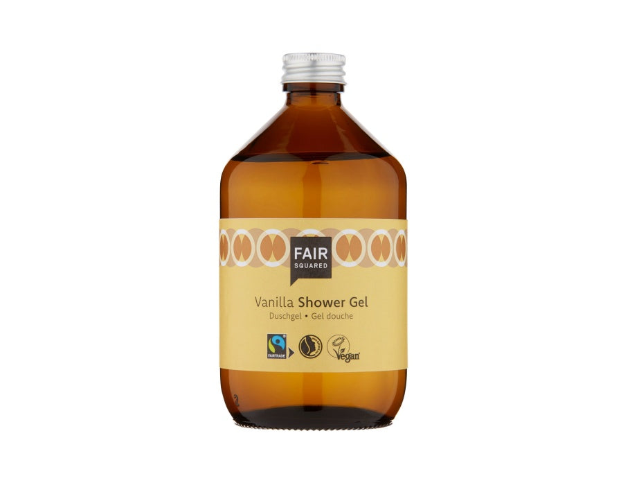 Faire quadratische Duschgel Vanille Zero Abfall 500 ml