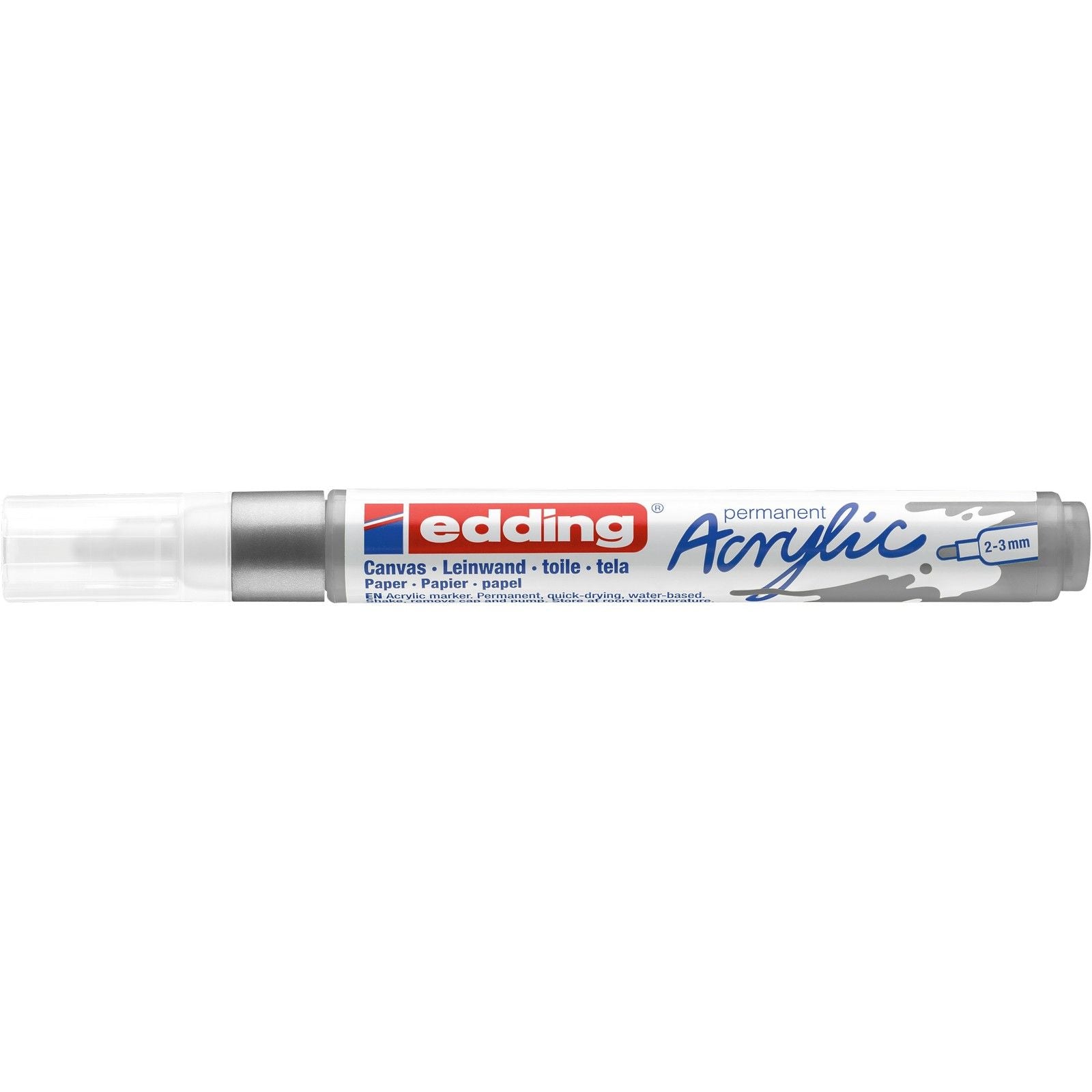 Edding 5000 • Acrylmarker mittelsilber