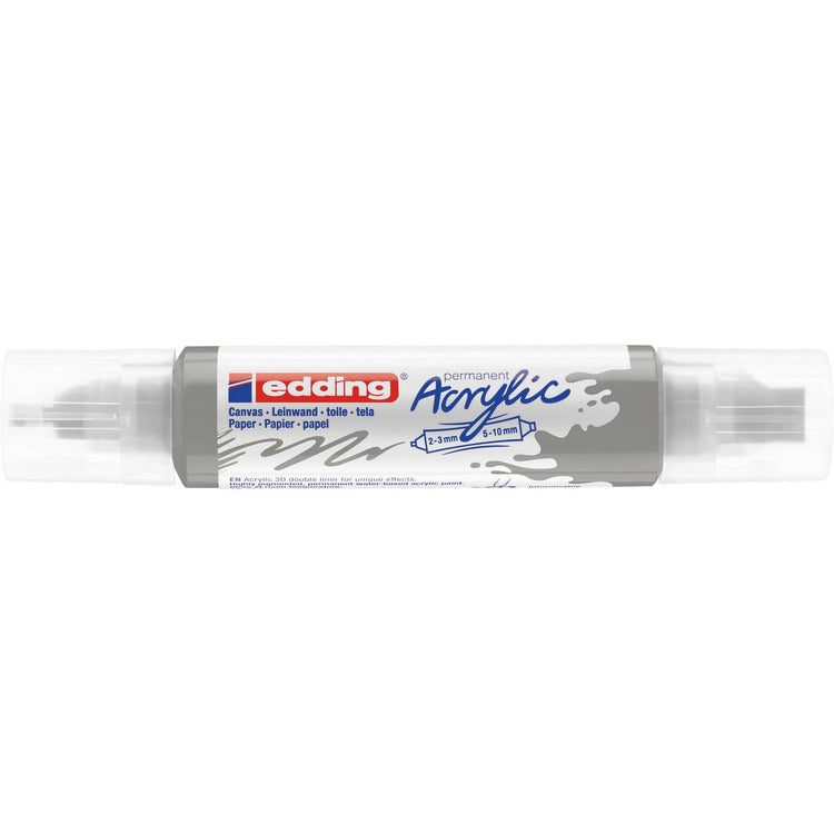 Edding 5000 • Acryl 3D Doubleliner Silber