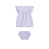 Leopard | Lila Girls Set Strand - Musselin