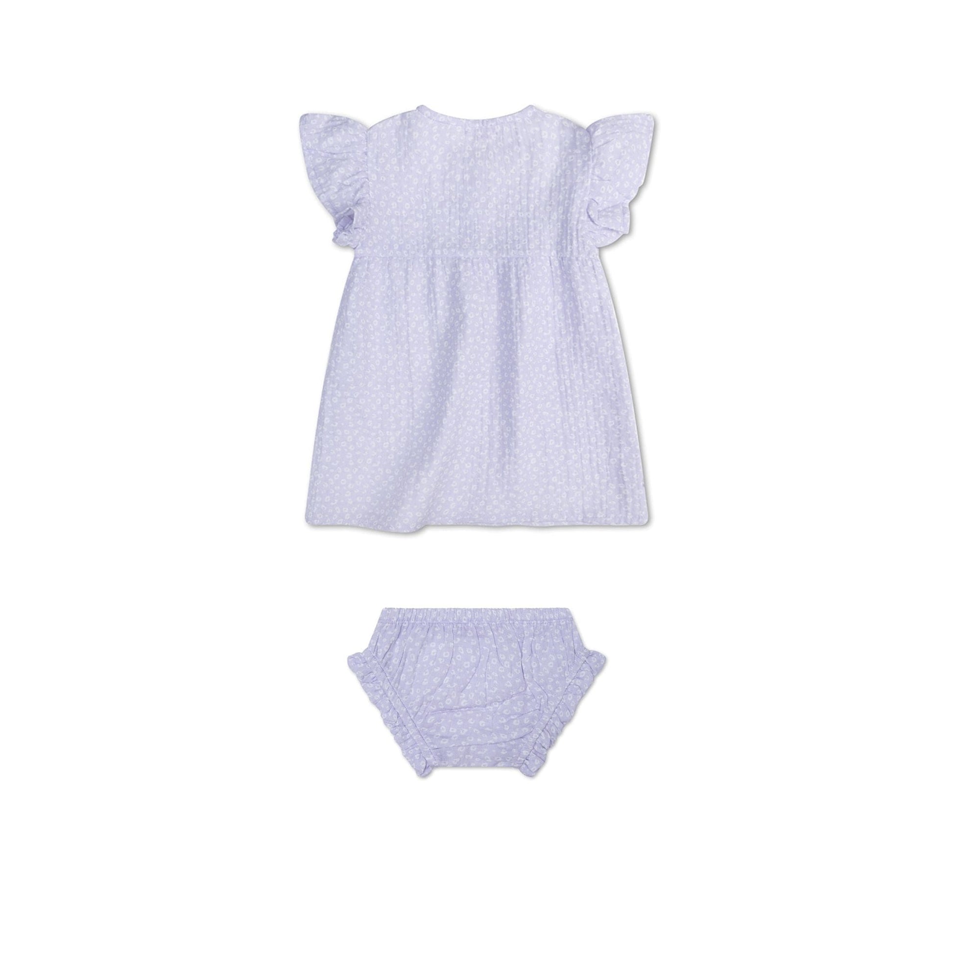 Leopard | Lila Girls Set Strand - Musselin