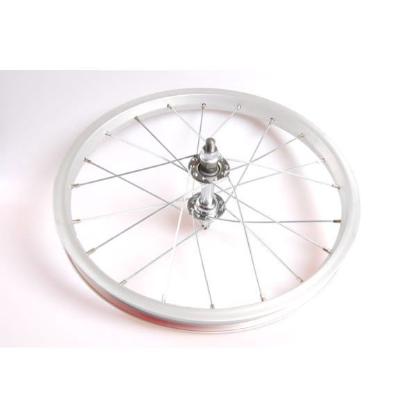 Vorderrad 16 x 1,75 Aluminium Silber