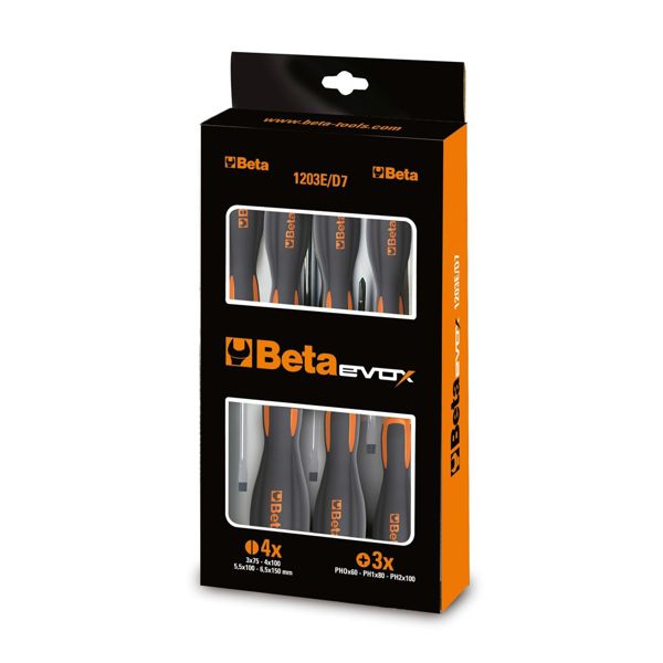 Schraubendreher -Set Beta -Tools Evox 1203. D8P - 8 Zifferblatt