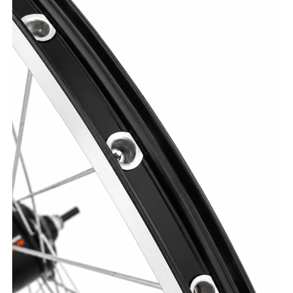 Shimano Hinterrad 28 Aluminium ZAC 2000 Felge Schwarz Silber – SG-C6001-8R Nexus 8 Nabe und Edelstahlspeichen