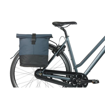 Basil Doppelte Fahrradtasche Cove 28-32l 14 x 29 x 36 cm - Blau Schwarz