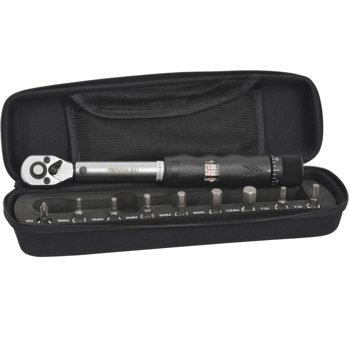 Trivio – Fahrradwerkzeuge Drehmomentschlüssel-Set 2–14 Nm 1 4 + Bit-Set