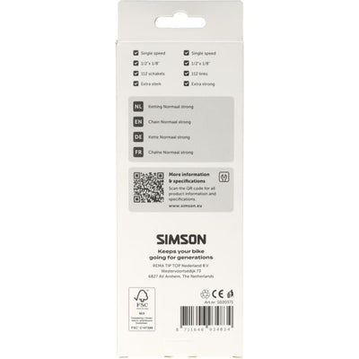 Simson-Kette normal stark