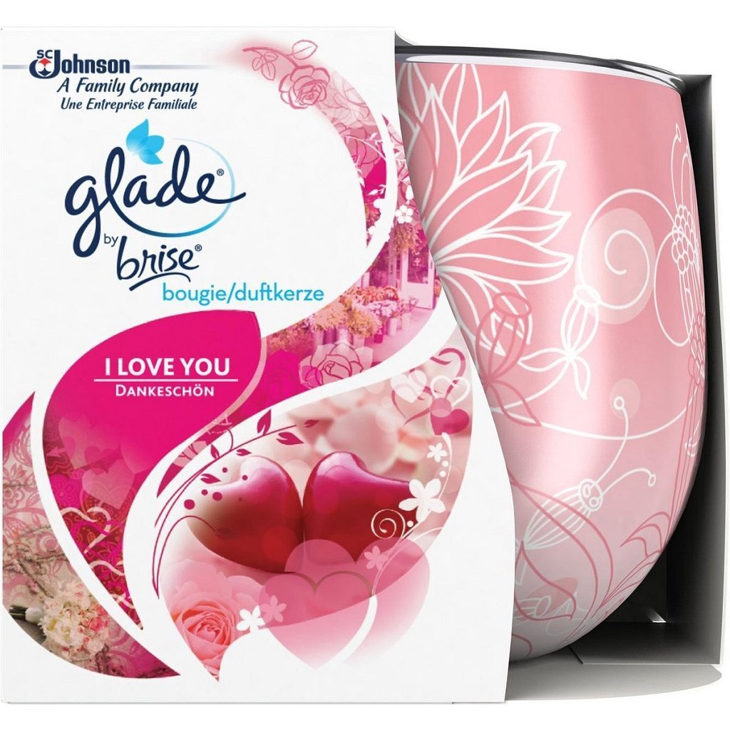 Brise Glade von Brise Ich liebe dich duftende Kerze im dekorativen Glas 120gr.
