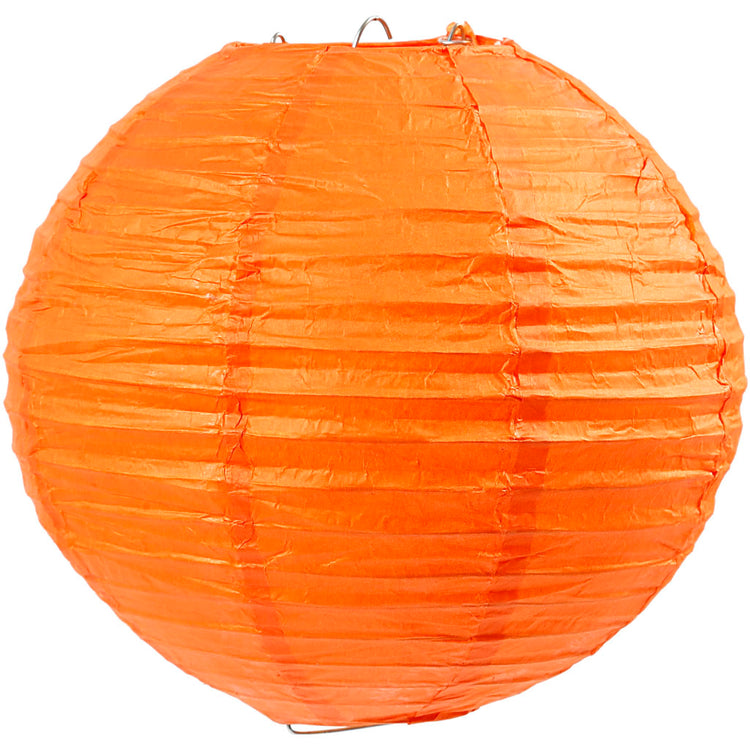 Kreativfirma Reispapierlampe, D 20 cm, Orange, 1 Stück