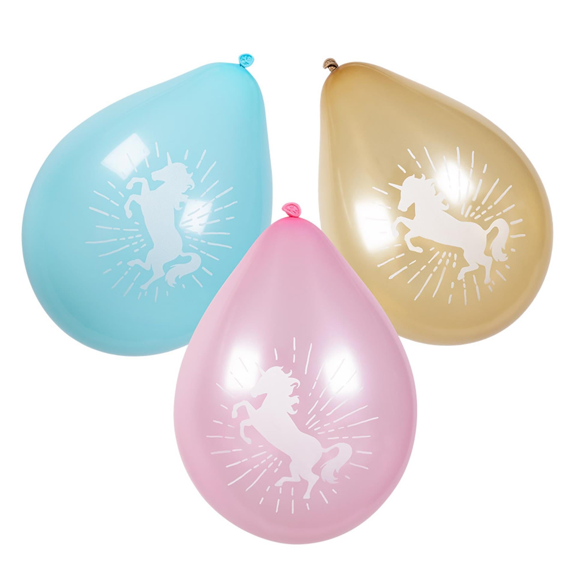 Boland Luftballons Einhorn 6er Set ø25cm