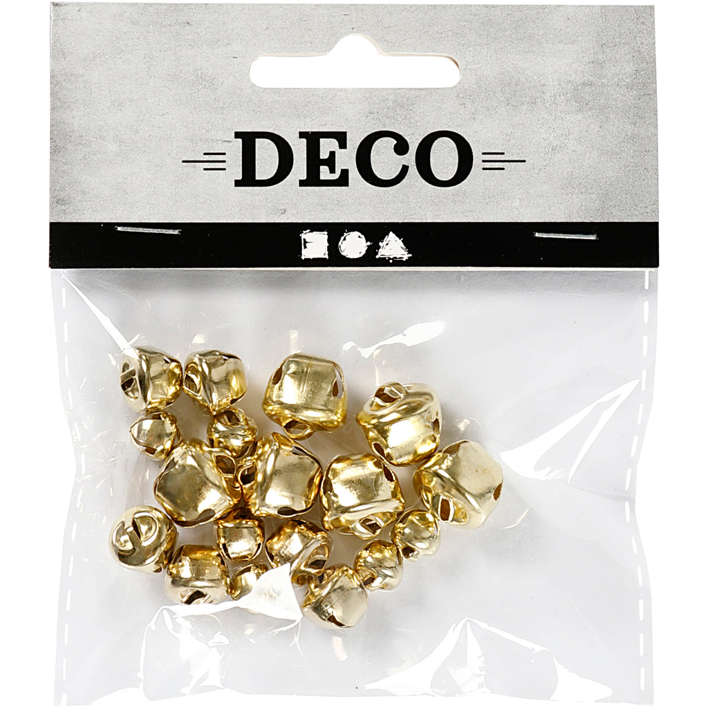 Creativ Firmenglocken, D 8+10+13 mm, Gold, 18 div. 1 Box