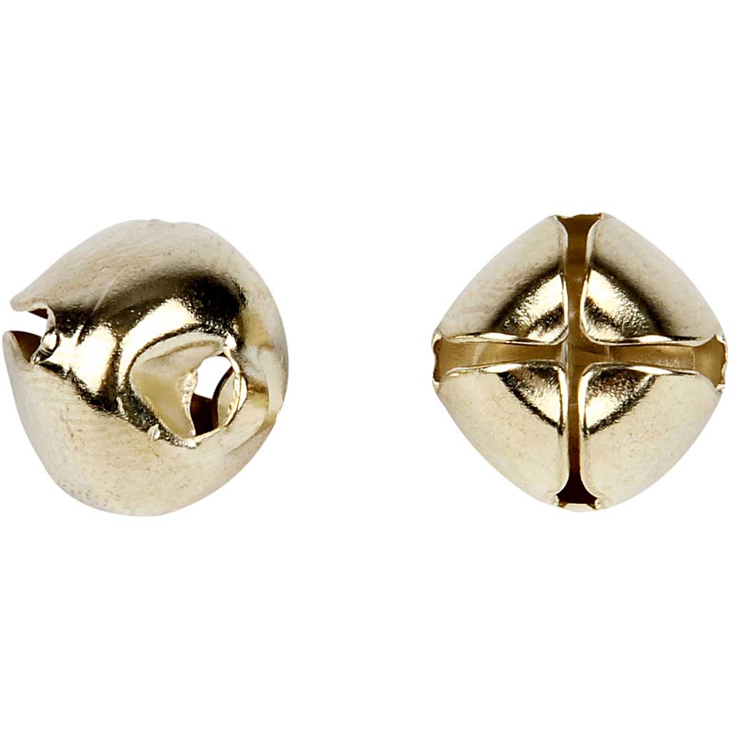Creativ Firmenglocken, D 8+10+13 mm, Gold, 18 div. 1 Box