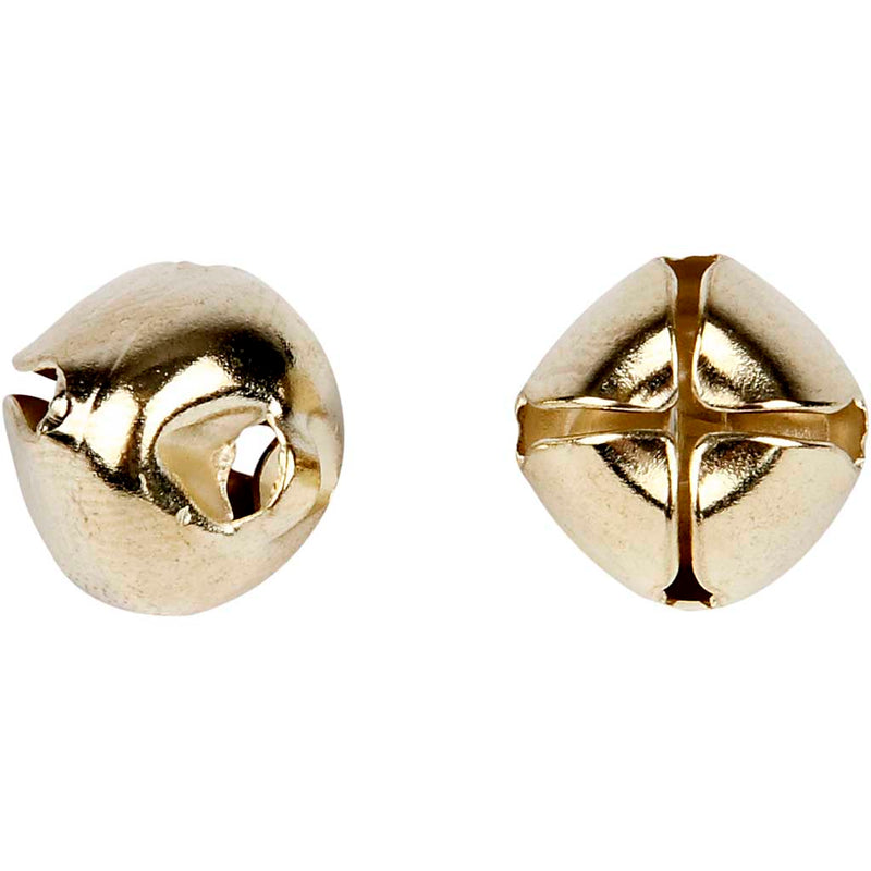 Creativ Firmenglocken, D 8+10+13 mm, Gold, 18 div. 1 Box