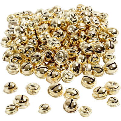 Creativ Firmenglocken, D 13+15+17 mm, Gold, 220 div. 1 Box