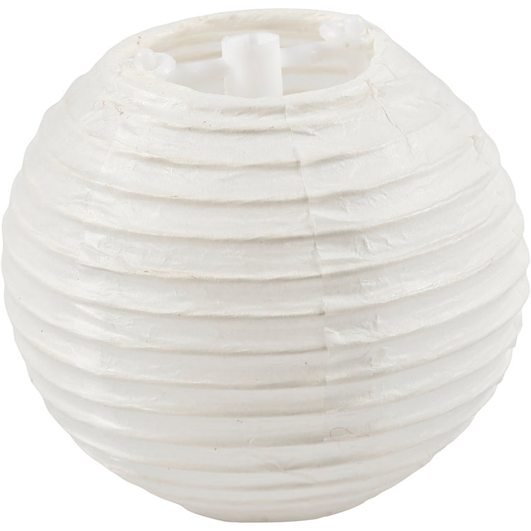Creativ Company Papierlampe, rund, D 7,5 cm, weiß, 10 Stück 1 Box