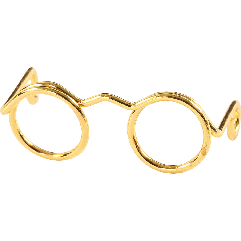 Creativ Firmengläser, B: 25 mm, Gold, 10 Stück 1 Box