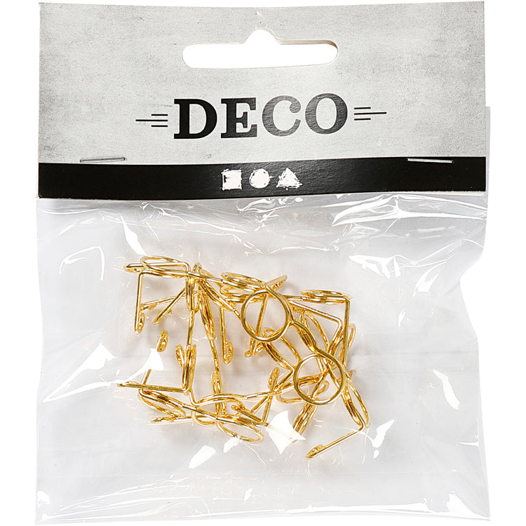 Creativ Firmengläser, B: 25 mm, Gold, 10 Stück 1 Box