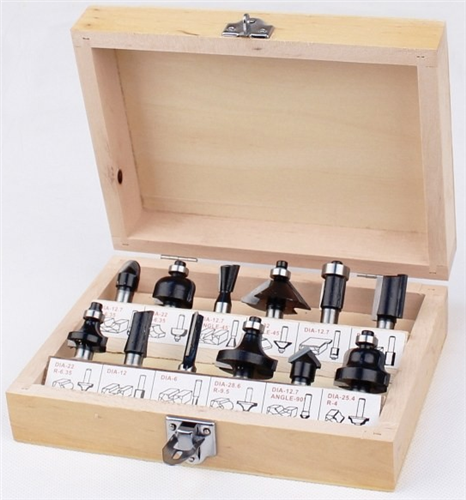 Hikoki Frässet 12-teilig 8mm Schaft