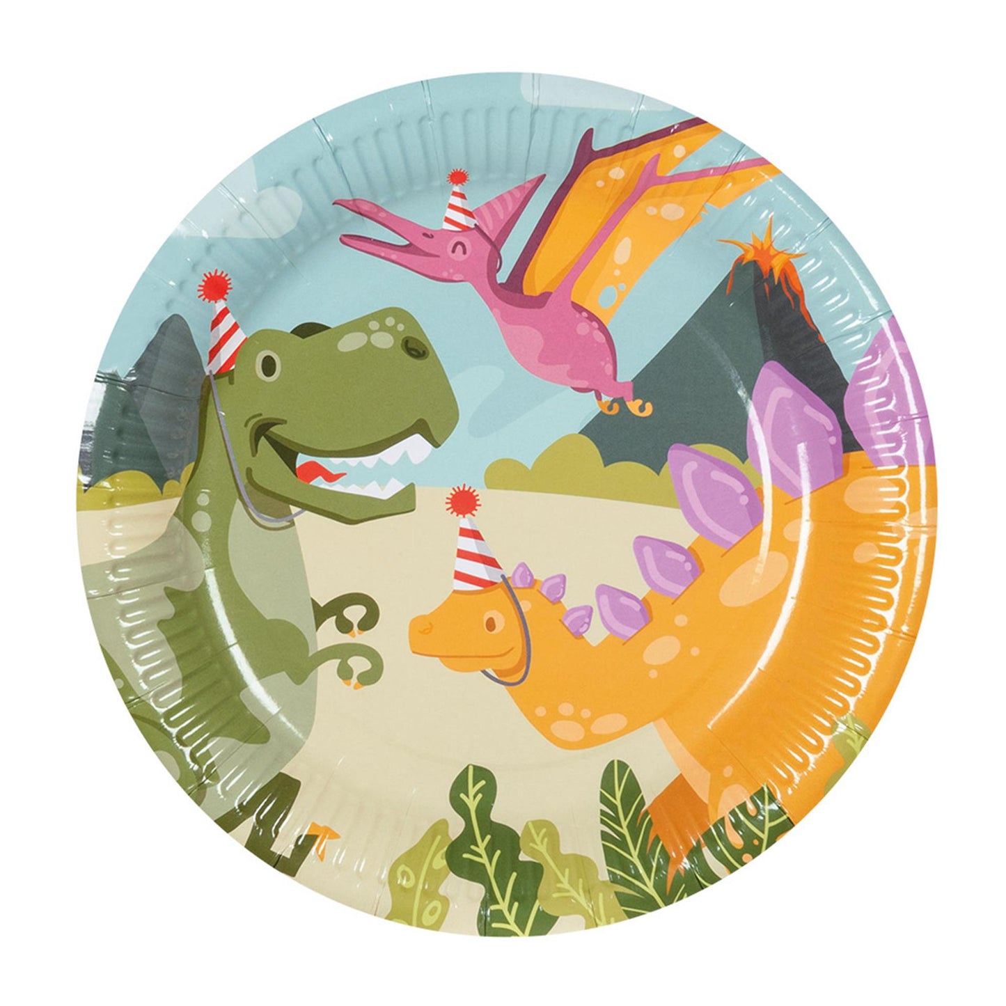 Pappteller Dino Party, 10st.