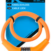 M-Wave Kabel Ziffernschloss Silikon 900 x 12mm orange