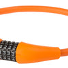 M-Wave Kabel Ziffernschloss Silikon 900 x 12mm orange