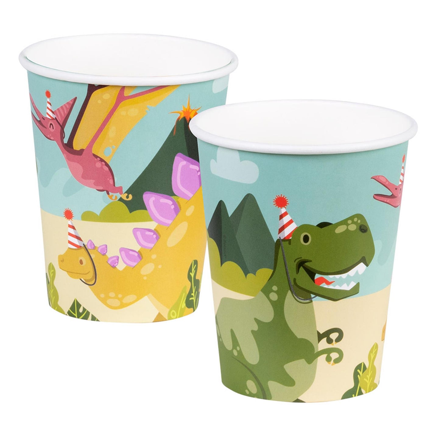 Papy Cups Dino Party, 10st.