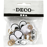 Creativ Company lustige Augen, Größe 2-3 cm, 9 Teile, 1 Box - afbeelding 2