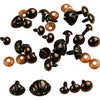 Creativ Company Teddybär Augen Nasen, D 10+12,5+15 mm, Größe 15+25 mm, 12 div. 1 Box