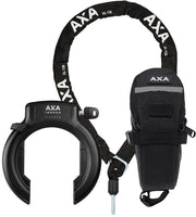 Ringschloss Axa Imeno XL +Insoziulationskette Axa Ulc 130 Beutel - Schwarz - afbeelding 1