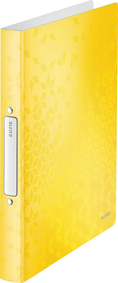Leitz Wow Ringbinder flexibel A4 – 2-Ring für 190 Blatt – Rückenbreite 32 mm – Gelb